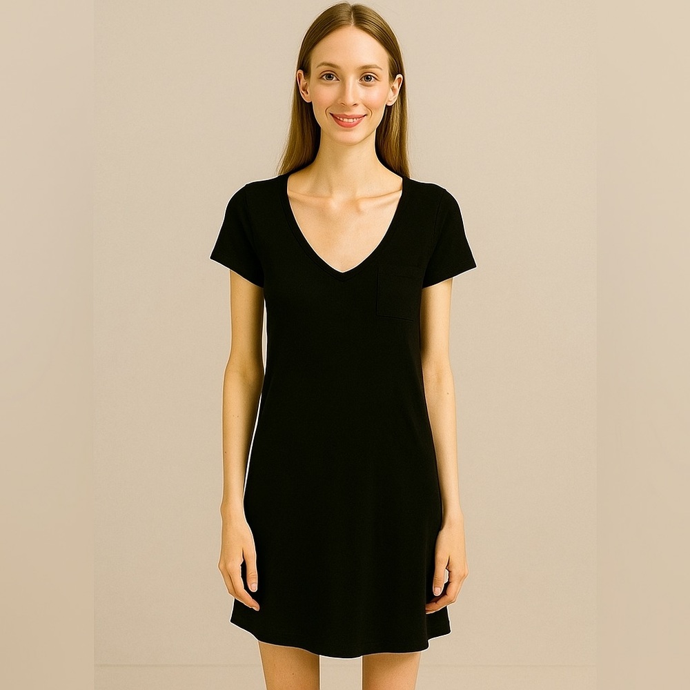 GAP Black T-shirt dress